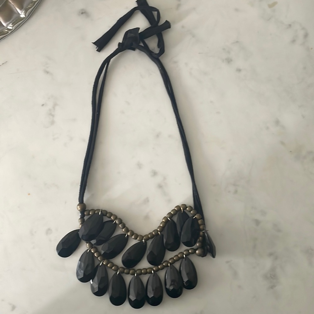 Black and gold necklace